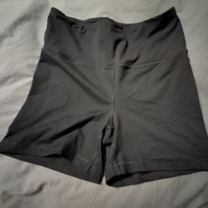 Black yoga shorts